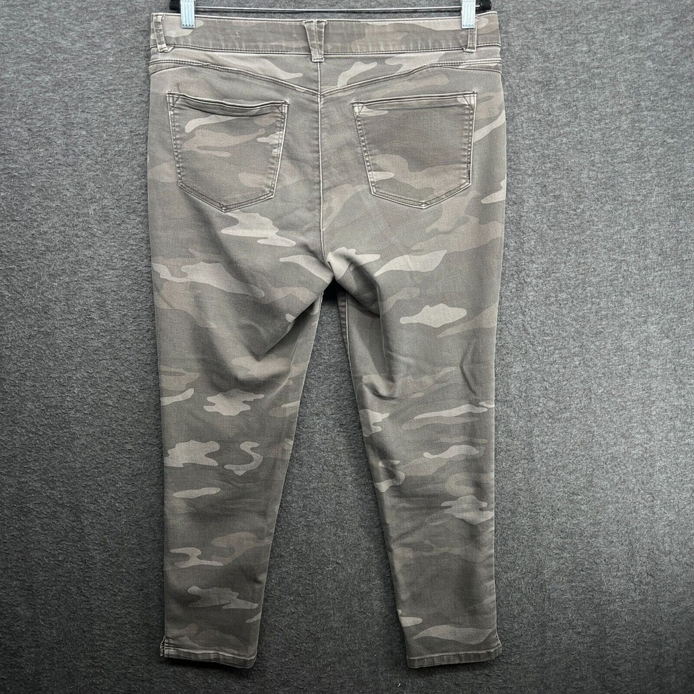 Wit & Wisdom Pants Womens 14 Brown Camo Ab-Solution Ankle Skimmer Utility Chic - Picture 9 of 12
